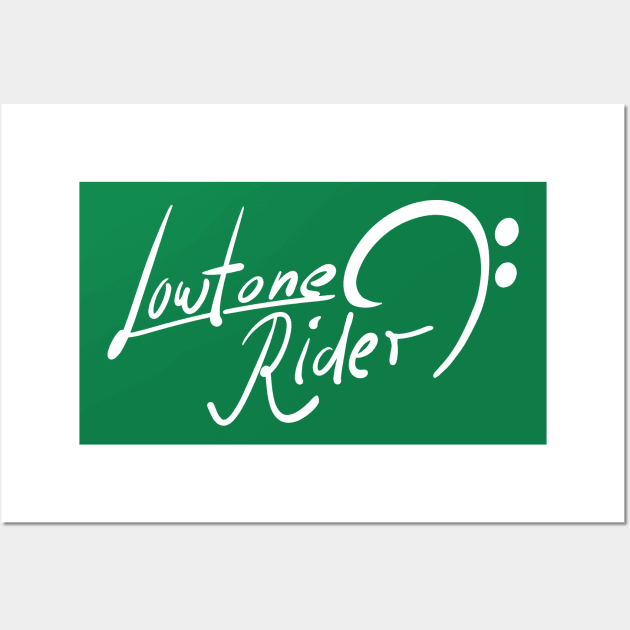 Low Tone Rider (white) Wall Art by schlag.art